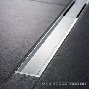 Крышка душевого канала, 90-130cм, (потёртый / нерж. металл), (без душ.лотка арт.154.150.00.1 или 154.152.00.1), 20 ZZ Geberit CleanLine 154.451.KS.1