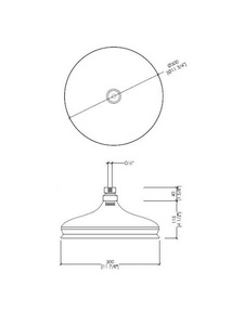 Лейка для верхнего стационарного душа, круглая d30см, с антикальцием, без кронштейна, (цв.светлое золото), D&D ZZ Devon & Devon Универсал AQ5130/SNOT-RC