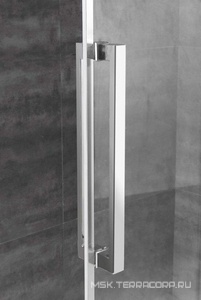 Душевой уголок 1400(1380-1420)х900(880-900)хh2000мм, прямоугольн, правый/левый, вход 575мм,(ст.прозр.Idrorepellente 8мм,фурнит.цв.хром),  ZZ Cezares Lux Soft LUX-SOFT-W-AH-1-140/90-C-Cr-IV