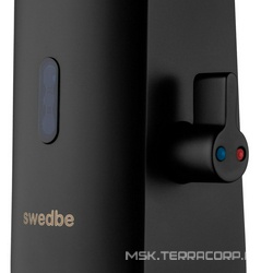 Смеситель для раковины сенсорный, с блоком питания, с регулировкой темп., излив h171,5х177,5мм, (цв.черный матовый), Europe ZZ Swedbe europe 6020B-220