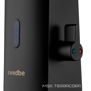 Смеситель для раковины сенсорный, с блоком питания, с регулировкой темп., излив h171,5х177,5мм, (цв.черный матовый), Europe ZZ Swedbe europe 6020B-220