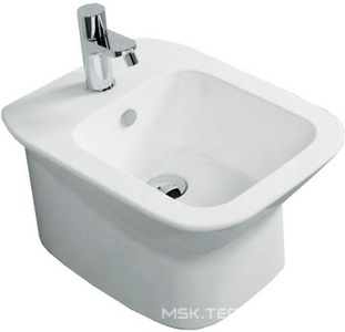 Биде подвесное 355х520мм, крепёж в компл., (цв. белый),  ZZ Azzurra Prua PRU 500/SOSK