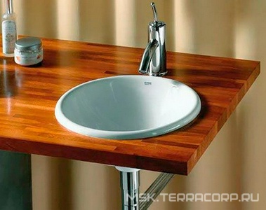 Раковина встраиваемая в столешницу (сверху) 40x40 см ZZ Roca Foro 327872000