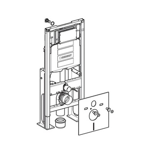 Монт.рама с бачком для подв.унит,самонесущая, 50хh112см, для клавиш Tango, Sigma, (кроме Sigma 40), крепёж к полу в компл., Geberit  UP320 ZZ Geberit Duofix 111.380.00.5