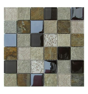 Мозаика Спектр-М Микс стекло Мозаика из стекла на сетке SK10-042 ZZ |30x30