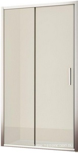 Дверь для душа в нишу 1400х1950мм, сдвижная, с неподвиж.сегментом, вход справа/слева 600мм, (стекло прозр. Easy Clean 6мм, профиль цв.хром),  ZZ Romance Collection Ystad YS.S2.140.REV.SDTG.CR СОВРЕМЕН
