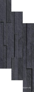 Керамогранит для стены Lea Ceramiche Waterfall Muretto Dark Flow 3D  Lap RT 29x59 LGVWFD0