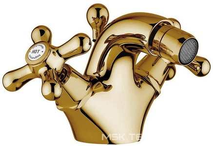 Смеситель для биде, с д/к, (цв. бронза),  ZZ Gaia Newport RB044 BR