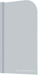 Шторка на ванну 75x140 см, левая, профиль хром матовый, стекло сатин Quick Nano ZZ