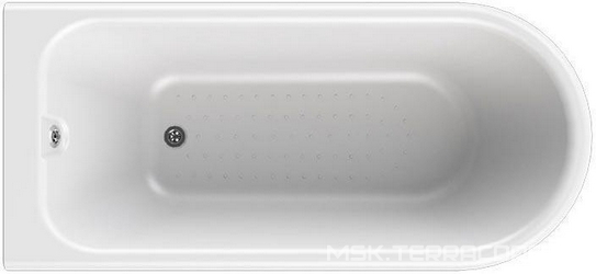 Ванна акриловая "Венеция" 175х80х64,  на ножках со сливом-переливом (комплектация хром) ZZ