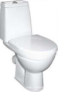 Унитаз-компакт "", косой выход, арматура 2-режим., сиденье полипропилен, крепление в комплекте Sanita Марс WC.CC/Mars/2-DM.Rim/WHT.G/S1 (MRSSACC01030413R)