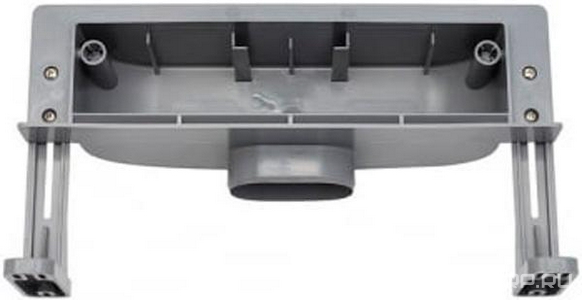 Дренажный канал 360мм, стеновой, готовый компл, сифон d50 выход вбок 48л/мин, ножки, решётка (цв.мат.хром),  ZZ Pestan Confluo Wall 13100060