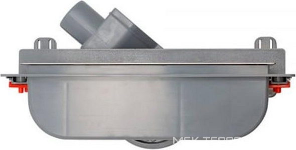 Дренажный канал 360мм, стеновой, готовый компл, сифон d50 выход вбок 48л/мин, ножки, решётка (цв.мат.хром),  ZZ Pestan Confluo Wall 13100060