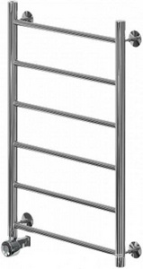Полотенцесушитель  (г2) 800x500 мм, электрический, ТЭН MEG слева, цвет хром ZZ Ника ЛП ЛП-г2/80*50