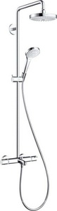 Душевая система с термостатом  Select S 180 (термостат Ecostat Comfort+шланг 2 м+руч. душ  Select S Multi+верх. душ),хром ZZ Hansgrohe Croma 27351400