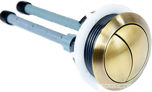 Кнопка смыва для арматуры бачка унитаза, (цв. бронза),  ZZ Cezares King Palace CZR-BTN-BRONZE / King Palace