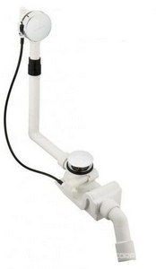 Гарнитура слива-перелива, с эмалированной крышками отверстий слива и перелива, цвет черный, для моделей CENTRO DUO KL Kaldewei Универсал 4040 (6876 7001 0701)