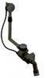 Гарнитура слива-перелива, с эмалированной крышками отверстий слива и перелива, цвет черный, для моделей CENTRO DUO KL Kaldewei Универсал 4040 (6876 7001 0701)