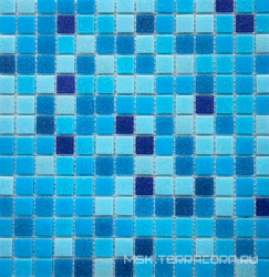 Мозаика MC128 сине-голубой микс ZZ|30.5x30.5