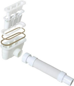 Сифон для душ.поддона из искуств.мрамора, универс., с гидрозатвором, обеспечивающий слив до 25л. воды в минуту, Cezares ZZ Cezares Универсал TRAY-AS-01