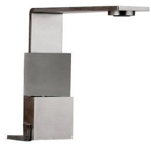 Смеситель для раковины, 2 ручк., h 152мм, (цв. тертая сталь),  ZZ 3M 5mm IT 2514 IS 5F ZZ