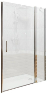 Душевое ограждение "Пандора" WTW-140-C-CH 1400 мм (для Г-образного или как дверь в нишу) проф.хром, прозрачн.стекло, БЕЗ поддона, БЕЗ боковой части ZZ Good Door PANDORA ПД00074