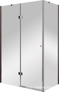 Душевой уголок 1200х1000хh1950мм, прямоугольный, "Правый"/ "Левый" распаш. дверь, с неподв.стенкой (стекло прозр. 6мм, фурн/хром),  ZZ Cezares Verona VERONA-W-AH-1-120/100-C-Cr