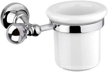 Стакан настенный керамич. (цв.хром),  ZZ Cezares Olimp OLIMP-TUM-01-M