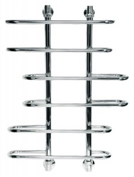 Полотенцесушитель "Л" Лагуна 600*800 мм, подключение 1"*3/4, установочный набор в комплекте, цвет RAL 9003, белый XX