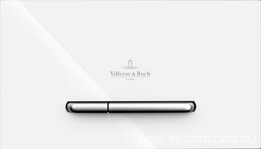 Клавиша двойного смыва (высококачественный пластик цв.белый, клавиши пластик цв.белый),  300S ZZ Villeroy & Boch ViConnect 92218068