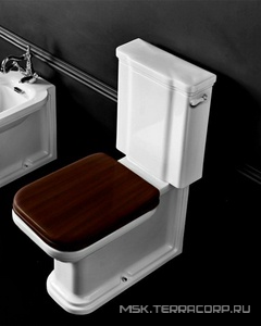 Бачок унитаза "Моноблок", для управл. боковой ручкой смыва, (РУЧКА УСТАНАВЛ.ТОЛЬКО СПРАВА), без механ.смыва арт.7569 хх,  ZZ Kerasan Waldorf 417901