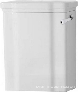 Бачок унитаза "Моноблок", для управл. боковой ручкой смыва, (РУЧКА УСТАНАВЛ.ТОЛЬКО СПРАВА), без механ.смыва арт.7569 хх,  ZZ Kerasan Waldorf 417901