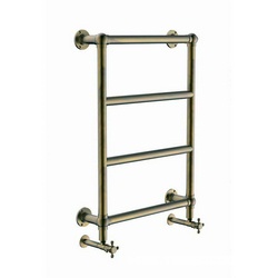 Полотенцесушитель Palazzo 750мм(В)*500мм(Ш), в комплекте 2 заглушки, 2 вентиля, 2 чашки, бронза ZZ