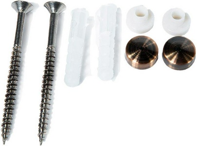 Крепеж к полу для напольного унитаза / биде, (колпачки цв.бронза), Cezares ZZ Cezares Универсал CZR-FIX-FLR-Br