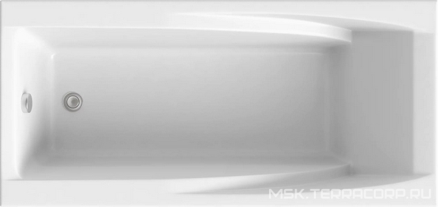 Ванна акриловая  179х85 см (БЕЗ каркаса n046422  и сифона 19649) Bas Эвита В 00043