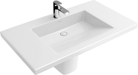 Раковина 1000х550мм, с 1 отв.д/смесит., крепёж в компл., (R2 Star white ceramicplus)  ZZ Villeroy & Boch Metric Art 519511R2