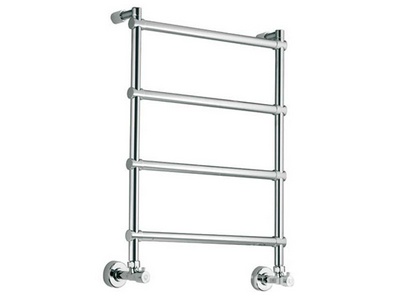 Полотенцесушитель 535хh726мм, 4 перекладины, д/подключ. к сист.ГВС или отоплению, INT 470, (цв.хром), краны, крепёж в компл., Margaroli 442  ZZ Margaroli Sole MA0442NN0401CR