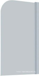 Шторка на ванну 75x140 см, правая, профиль хром матовый, стекло сатин BriteGuard , ZZ