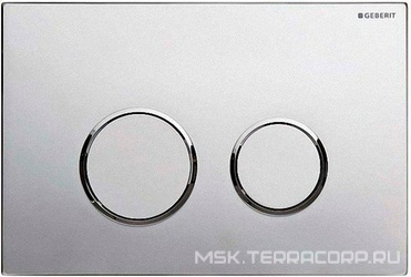 Клавиша двойного смыва "Sigma 20" (рамка хром глянц., кольца хром мат., клавиши хром глянц.) пластик XX