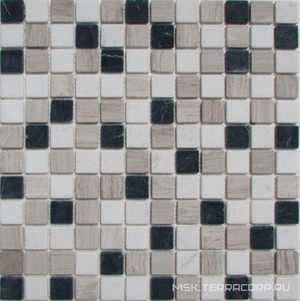 Мозаика из камня на сетке М20-201-23Т ZZ |30x30