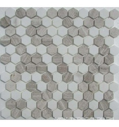 Мозаика из камня на сетке X21-010-P ZZ |29.5x28