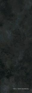 Керамогранит для пола и стены Laminam Rus Oxide  Nero 5,6 mm 100x300 LAMF004018