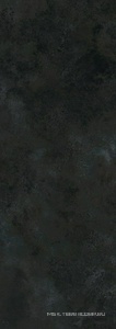 Керамогранит для пола и стены Laminam Rus Oxide  Nero 5,6 mm 100x300 LAMF004018