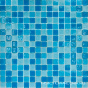 Мозаика Мозаика MC123 голубой микс ZZ|32.7x32.7 Мастера Керамики Stone MC123