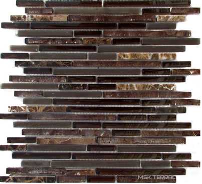 Мозаика из стекла на сетке SK10-039 ZZ |30.1x30.1