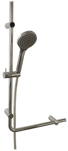 Душевой гарнитур, стойка h730мм, лейка д/д ручн., шланг, (цв.хром),  ZZ Paini Cesana CECR121
