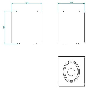 Ёмкость настольная 127х124хh110mm (цв. латунь (Luxbrass))  ZZ THG Versailles G14-D03-02704