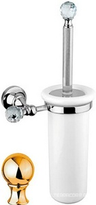 Ерш настенный, колба керамическая, (цв.золото, Swarovski),  ZZ Cezares Olimp OLIMP-TB-03/24-Sw