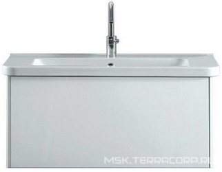 Тумба подвесная 98хh47х40см, д/рак 100см, 1 выдвижной ящик, (фасад цв.белый, корпус цв.белый), крепл.в компл., Le Fiabe XX