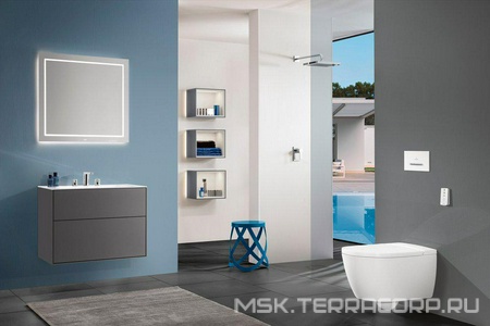 Унитаз подвесной 375х560мм, без внутр. смывн. ободка, без сиденья, скрытый крепёж "SupraFix" в компл., (цв.R1 white alpin cer+),  ZZ Villeroy & Boch Finion 4664R0R1